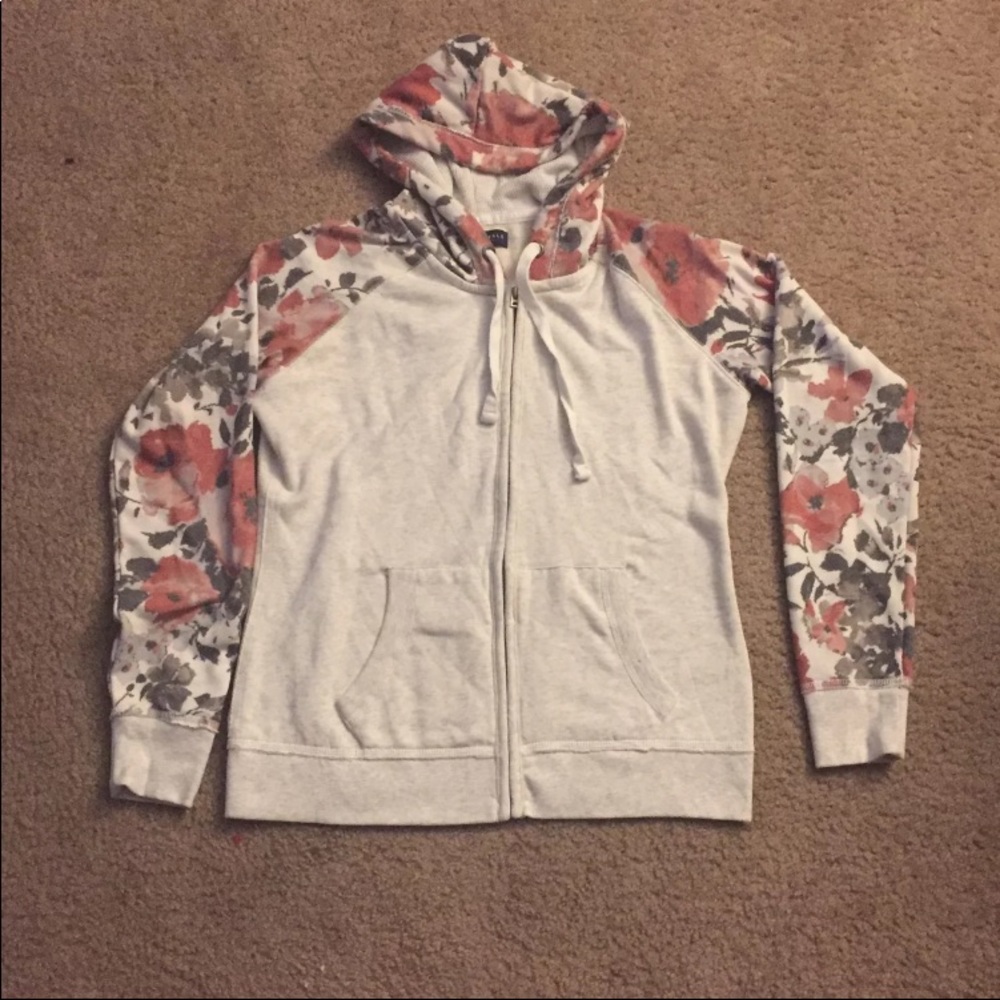 ❤️🆕Floral hooded jacket size large